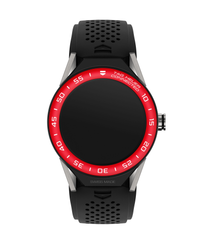 TAG Heuer Carrera Connected Modular 45 Titanium / Red Aluminum / Black Rubber